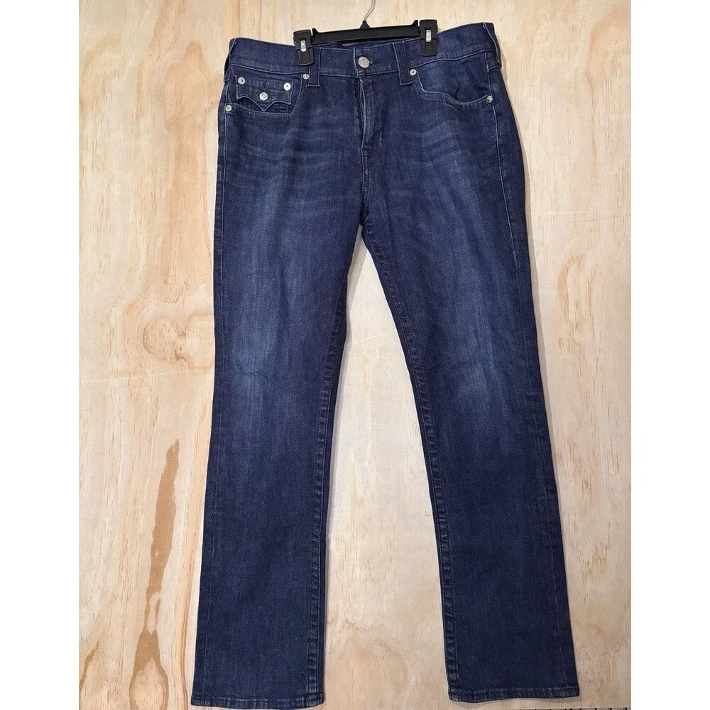 True Religion Ricky Mens Jeans Size 36 Blue NWOT